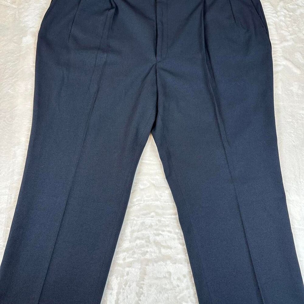 Botany 500 Men's Navy and Blue Trousers Size 46x30
